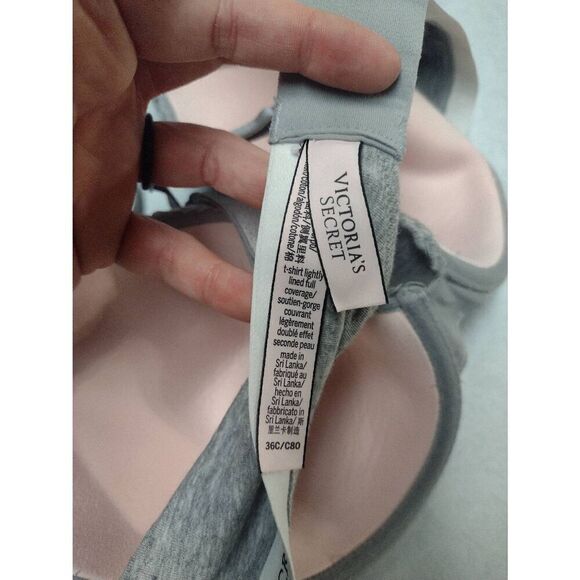Victoria's Secret Size 36C Lightly Lined Tshirt Bra Gray - Picture 3 of 3